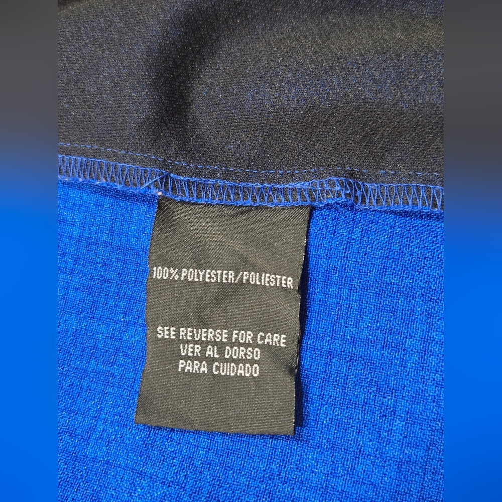 Karin Stevens Vibrant Blue Blazer Sz 8P 100% Polyester - Picture 8 of 9